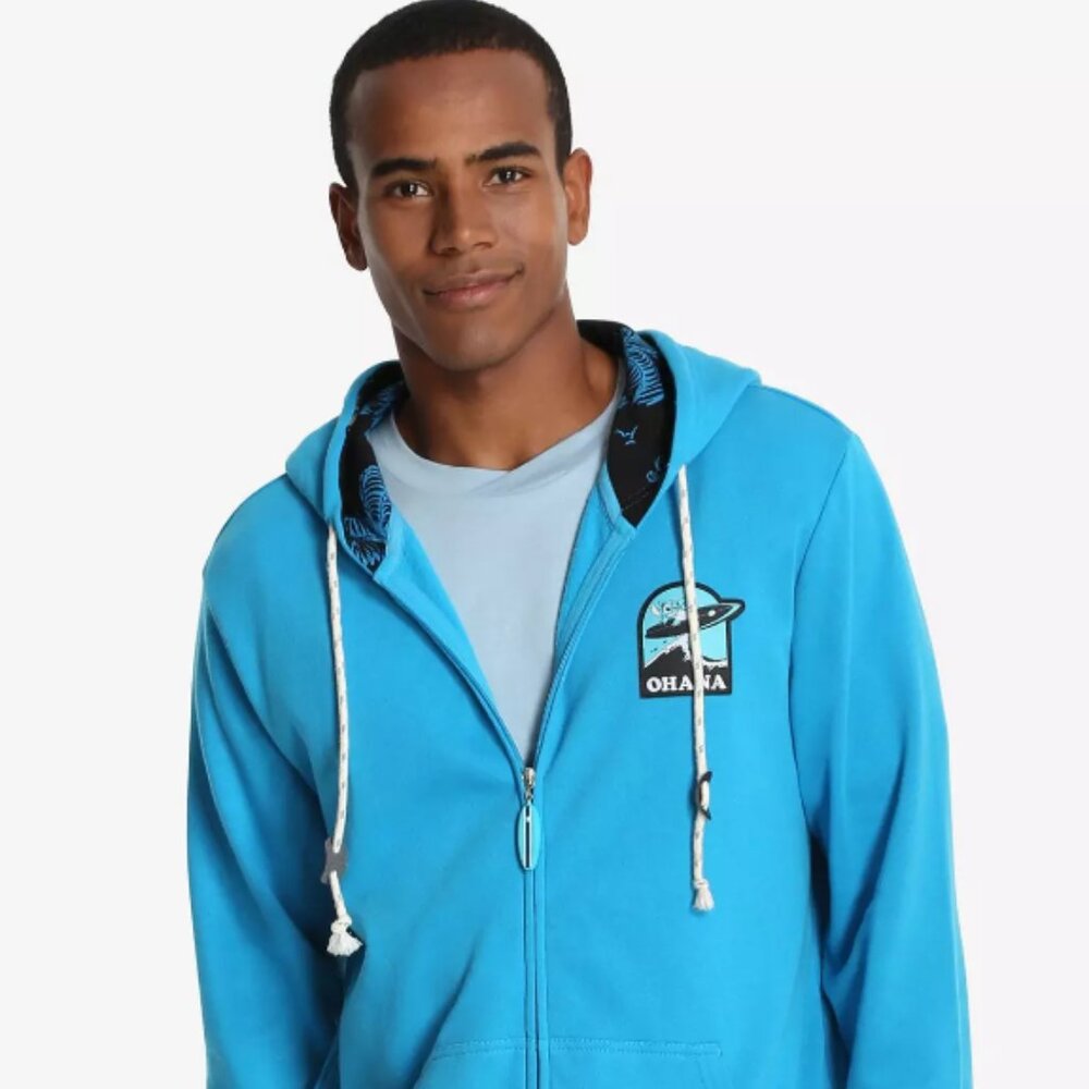 Disney Lilo & Stitch Ohana Surf Hoodie | Box Lunch Exclusive | EUC | Sz LG